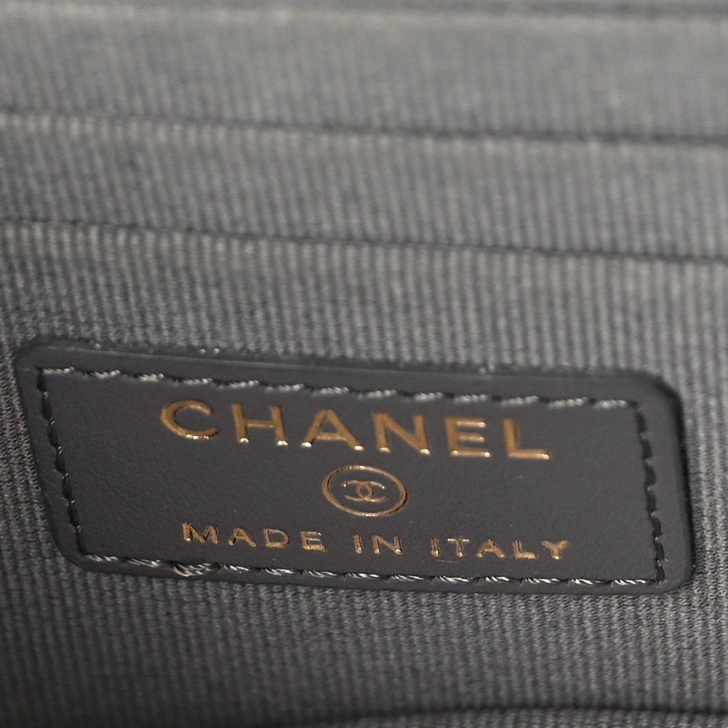 Chanel Caviar Quilted Mini Boy Wallet On Chain WOC Dark Gray 6 of 9