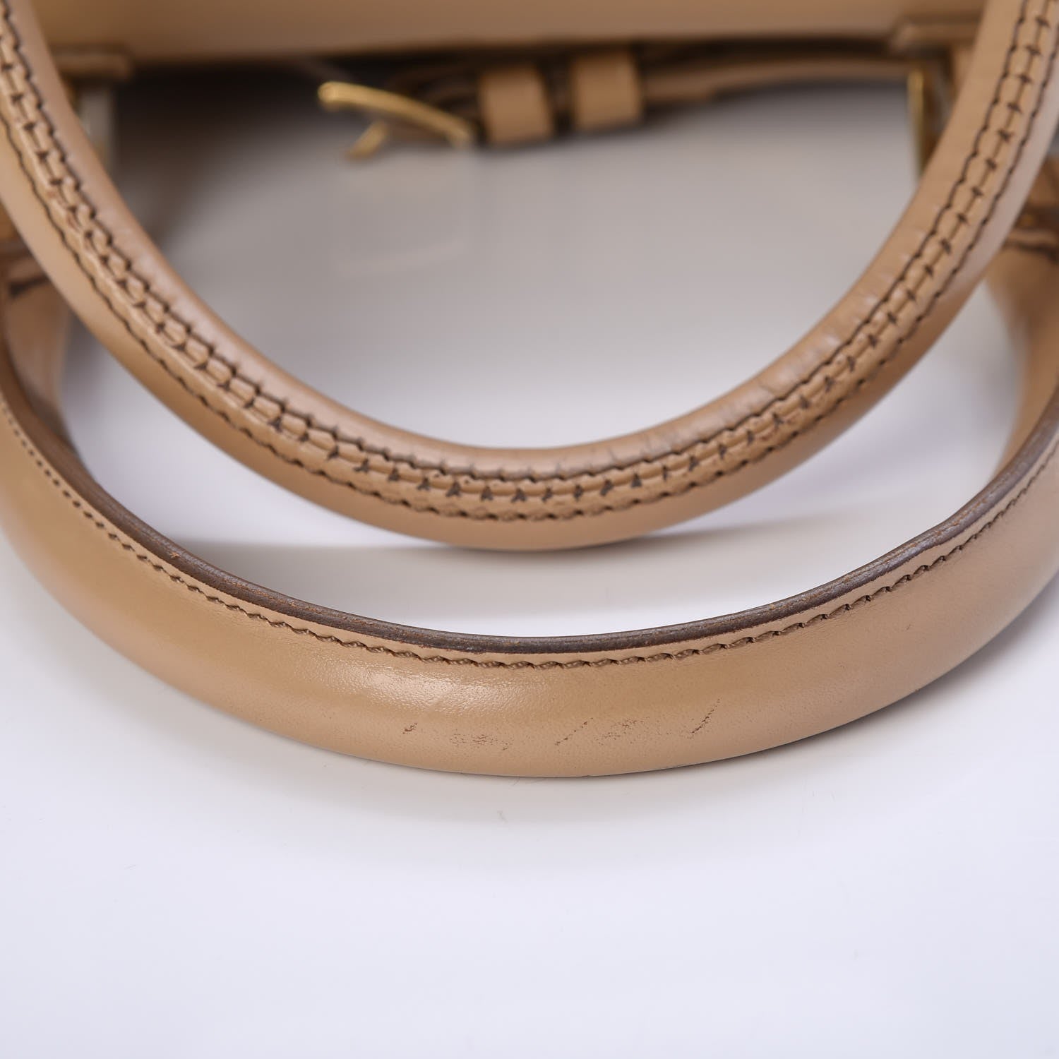 Burberry Polished Bridle Calfskin Medium Chester Bowling Bag Trench 16 of 16
