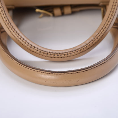 Burberry Polished Bridle Calfskin Medium Chester Bowling Bag Trench 16 of 16