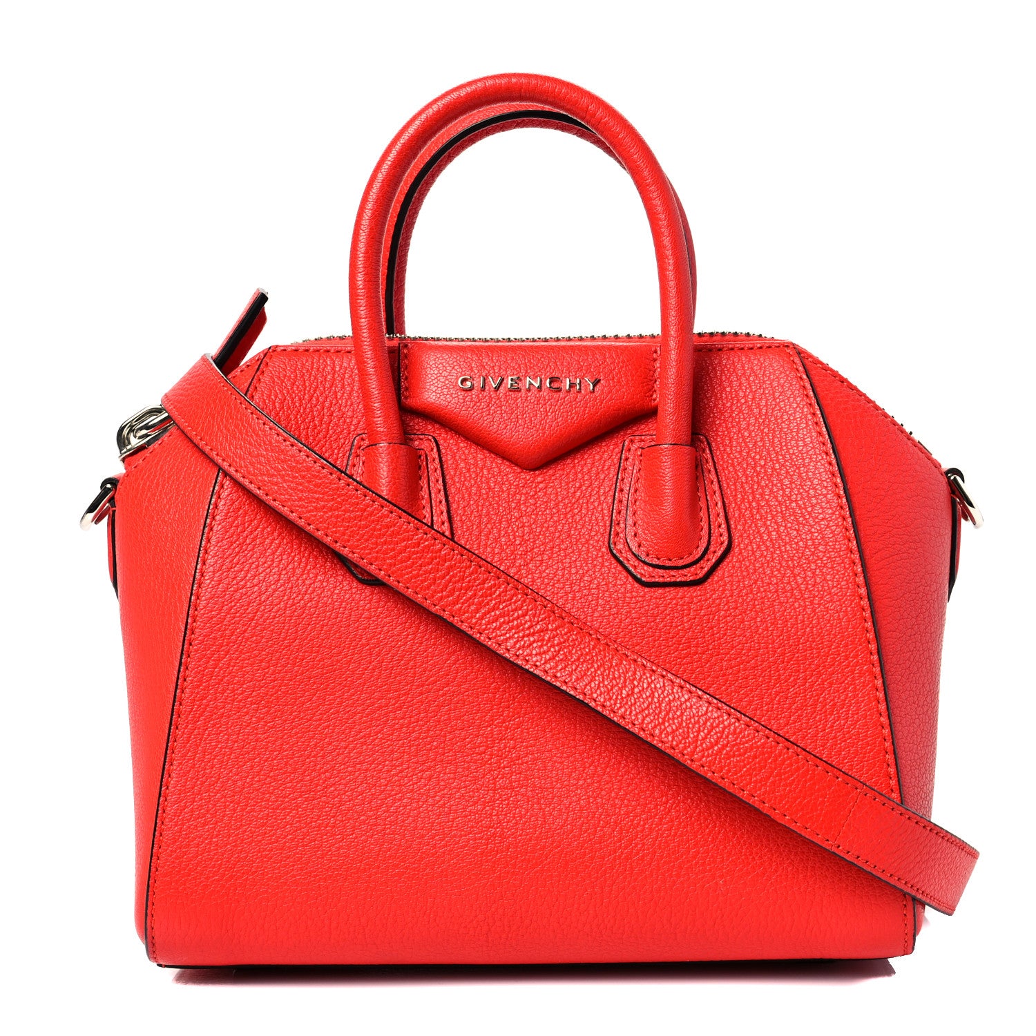Givenchy Sugar Goatskin Small Antigona Red 1 of 7