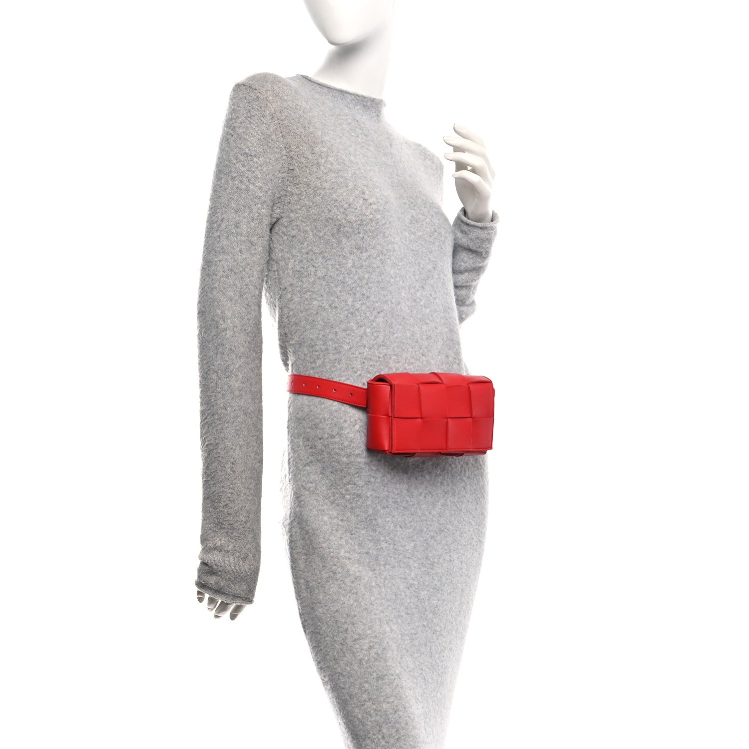 Bottega Veneta Nappa Maxi Intreccio The Belt Cassette Bag Chili 2 of 11