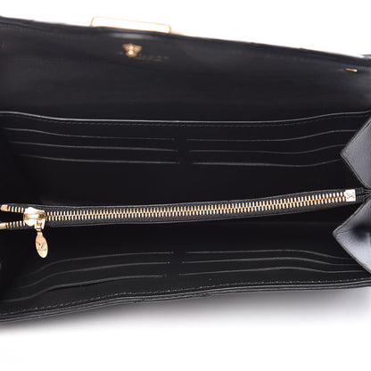 Louis Vuitton Calfskin New Wave Long Wallet Black 5 of 8