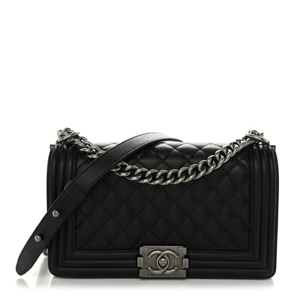 Chanel Caviar Quilted Medium Boy Flap Black 1 of 10