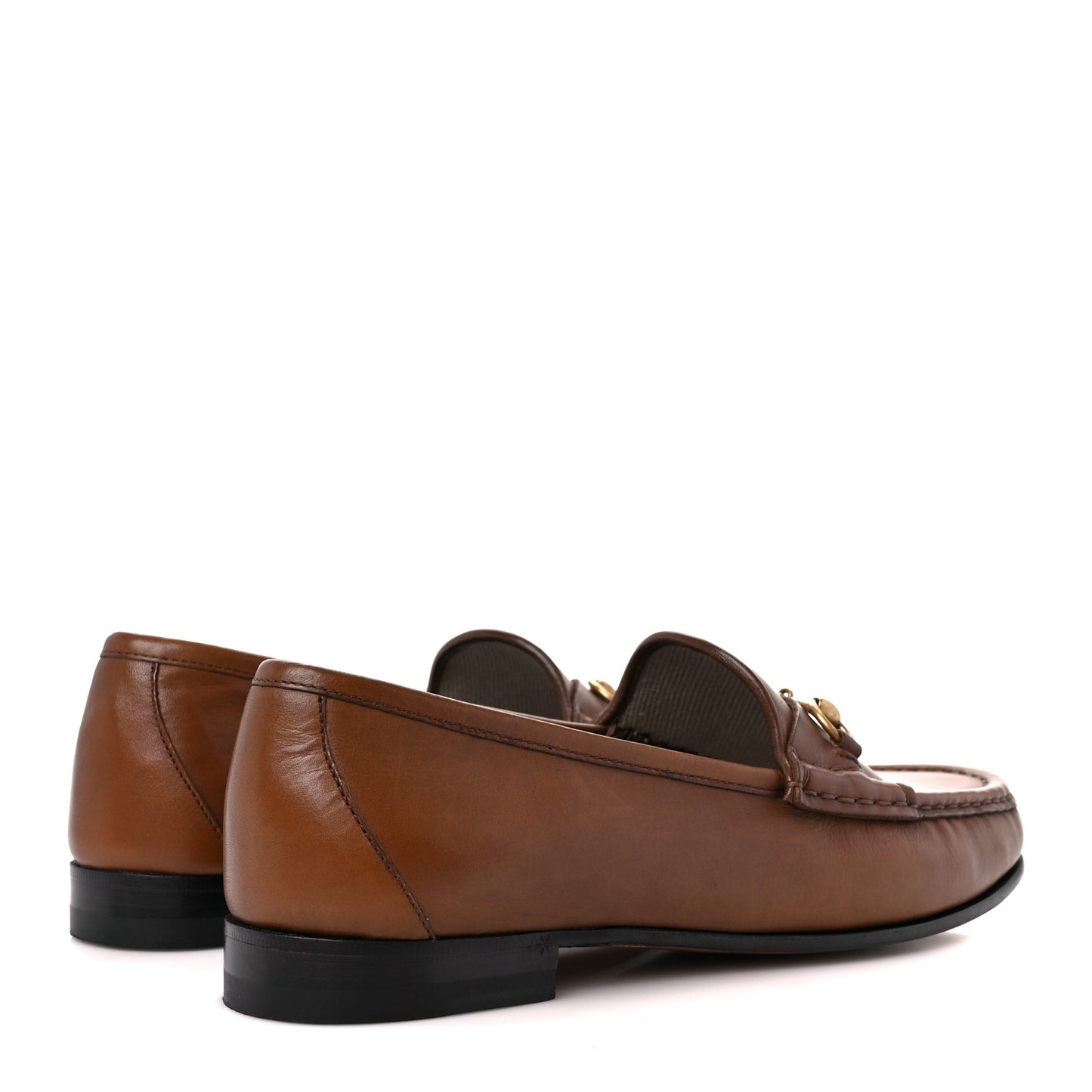 Betis Glamour Calfskin Womens 1953 Horsebit Loafers 39 Brown Sugar