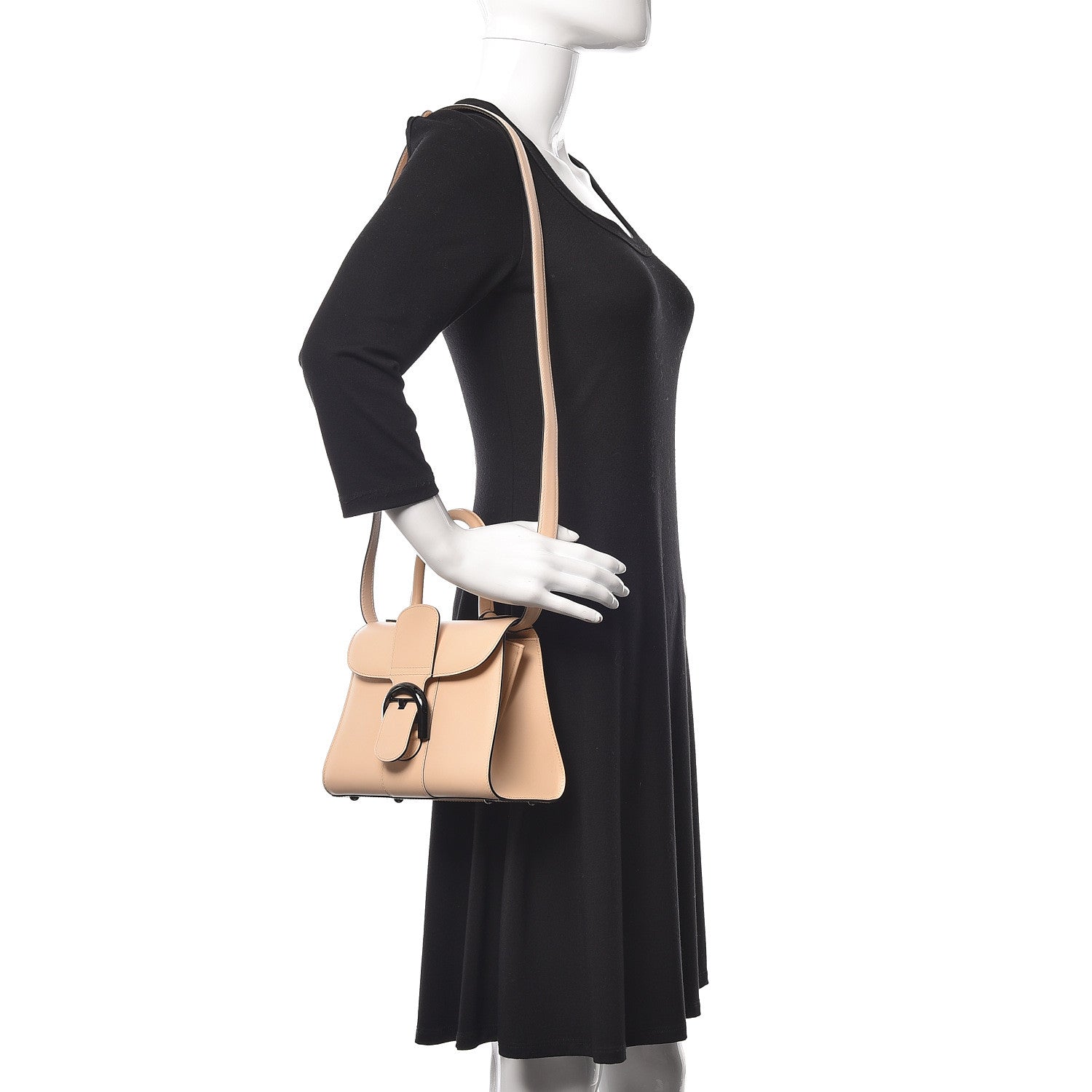 Delvaux Calfskin Mini Brillant Satchel Nude 2 of 12