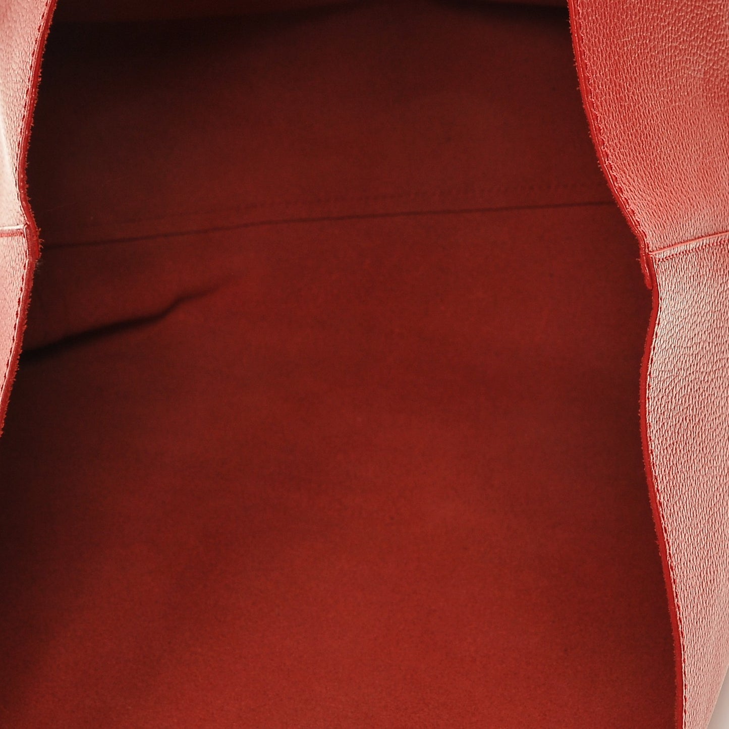 Grained Calfskin Skull Open Shopper Tote Red