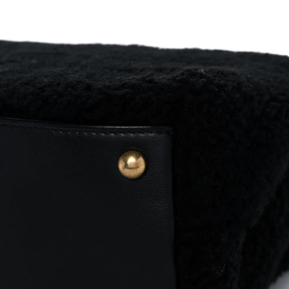 Chanel Shearling Lambskin Medium Coco Handle Flap Black 12 of 19