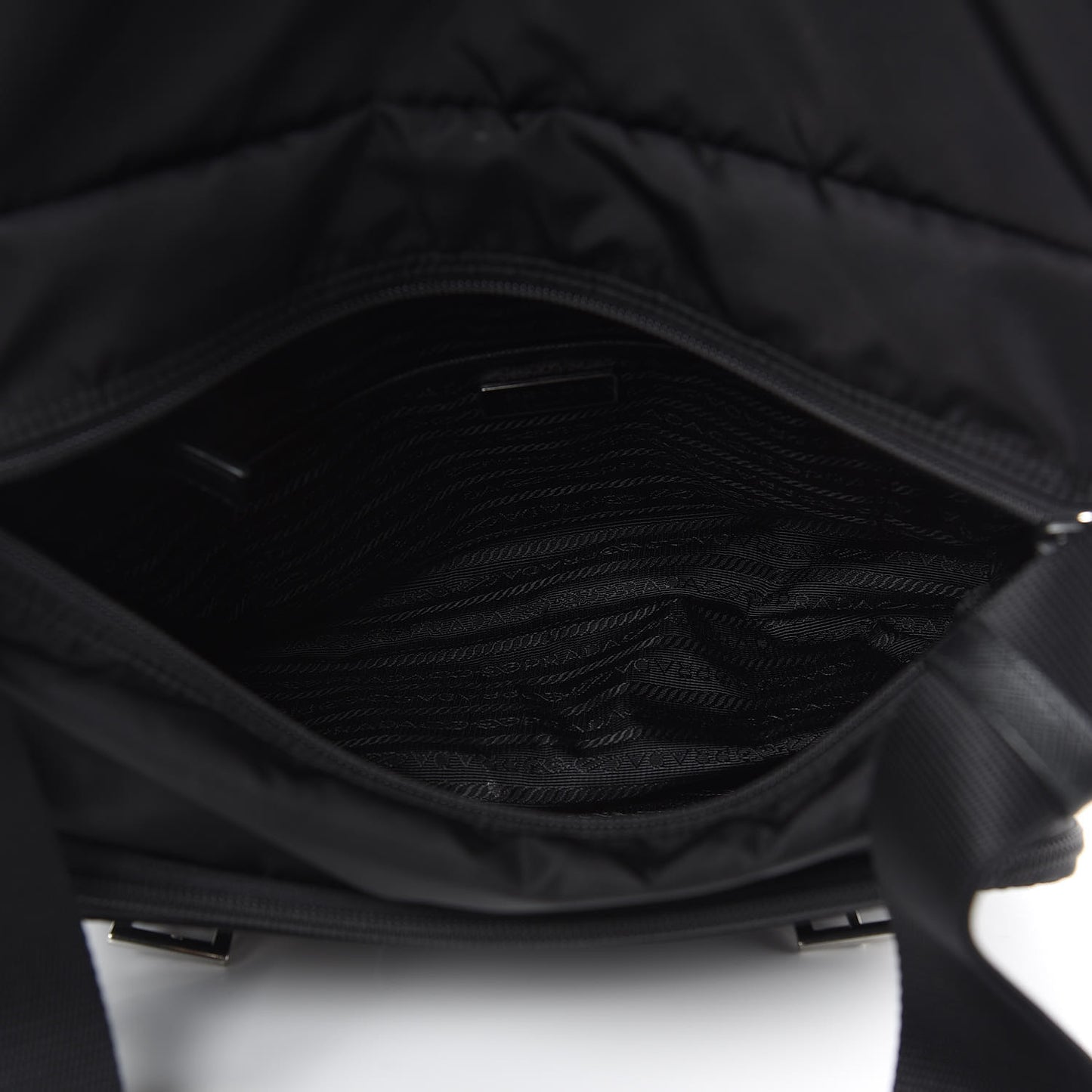 Tessuto Nylon Messenger Bag Black