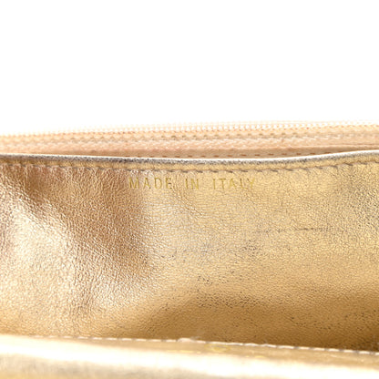 Chanel Nylon Travel Wallet On Chain WOC Metallic Gold 7 of 13