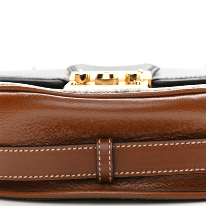 Gucci GG Supreme Monogram Calfskin Small Padlock Messenger Shoulder Bag Beige Black Cuir 11 of 11