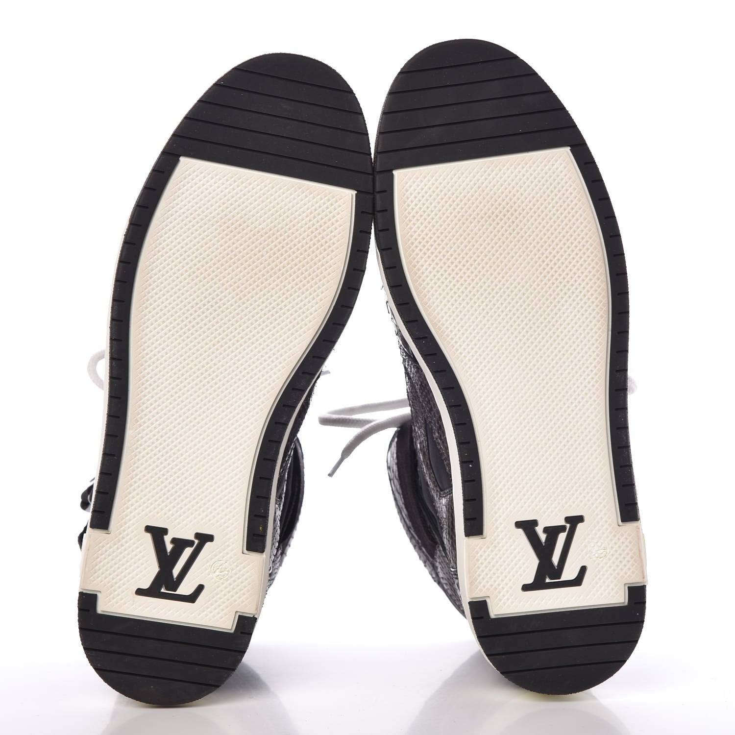 Louis Vuitton Python Nylon Calfskin Slipstream Sneaker Boot 6 Anthracite 5 of 8