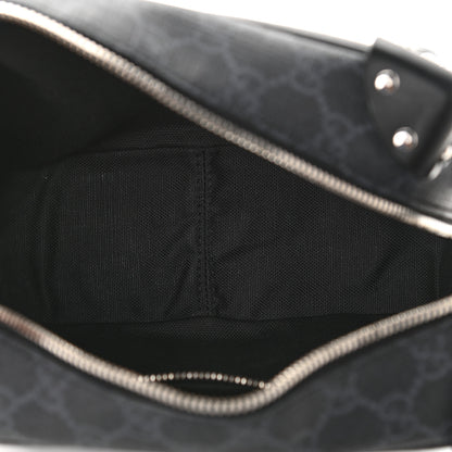 Gucci GG Supreme Monogram Selleria Calfskin Square Messenger Bag Black 5 of 14
