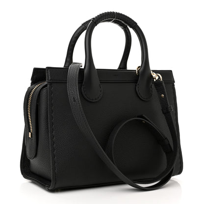 Chloe Grained Calfskin Small Edith Top Handle Bag Black 3 of 9
