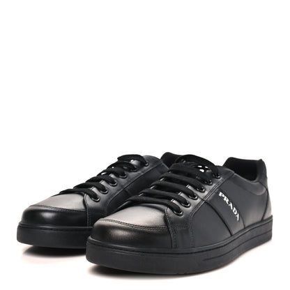 Prada Vitello Soft Mens Sneakers 12 Black 4 of 10
