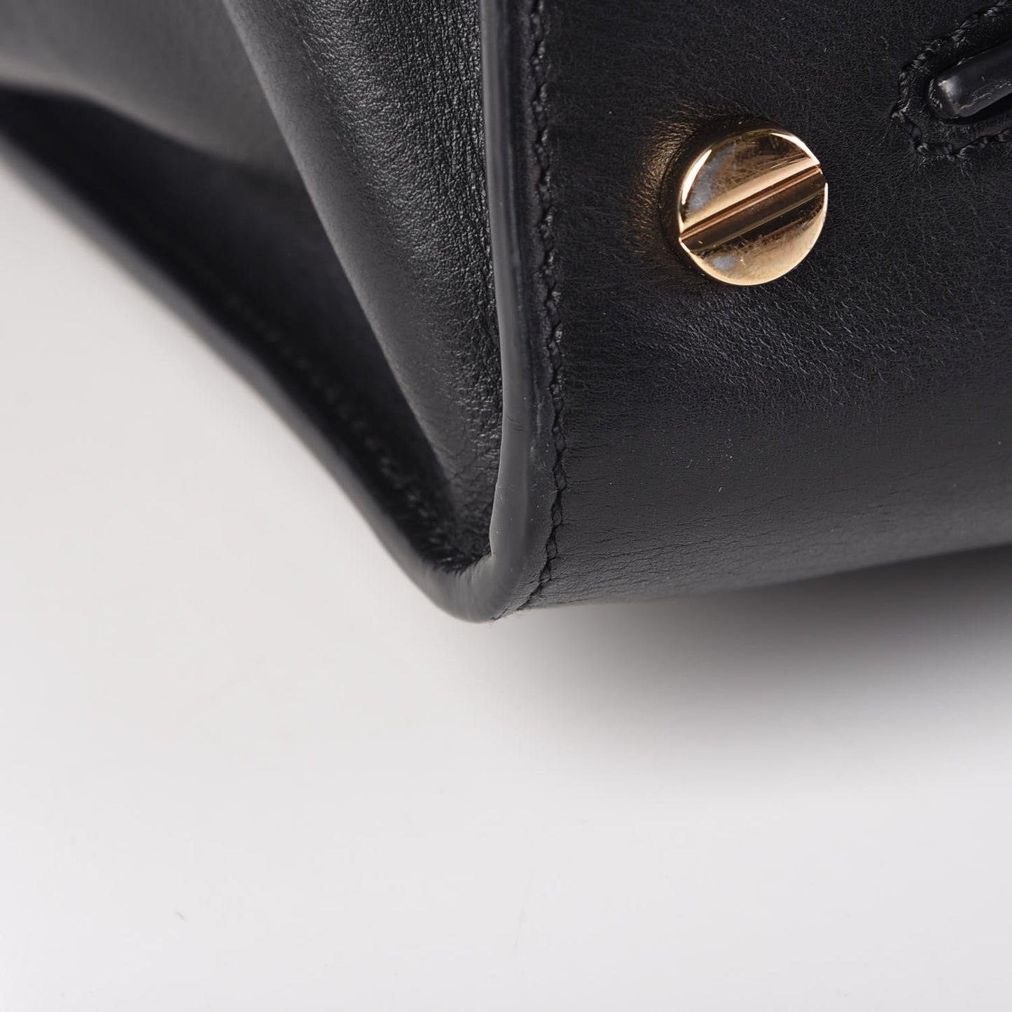 Calfskin Studded Large JoyLock Satchel Black