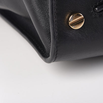 Valentino Garavani Calfskin Studded Large JoyLock Satchel Black 17 of 20