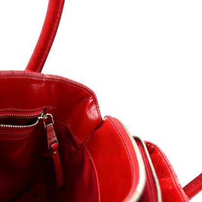 Miu Miu Nappa Matelasse Tote Fuoco 9 of 12