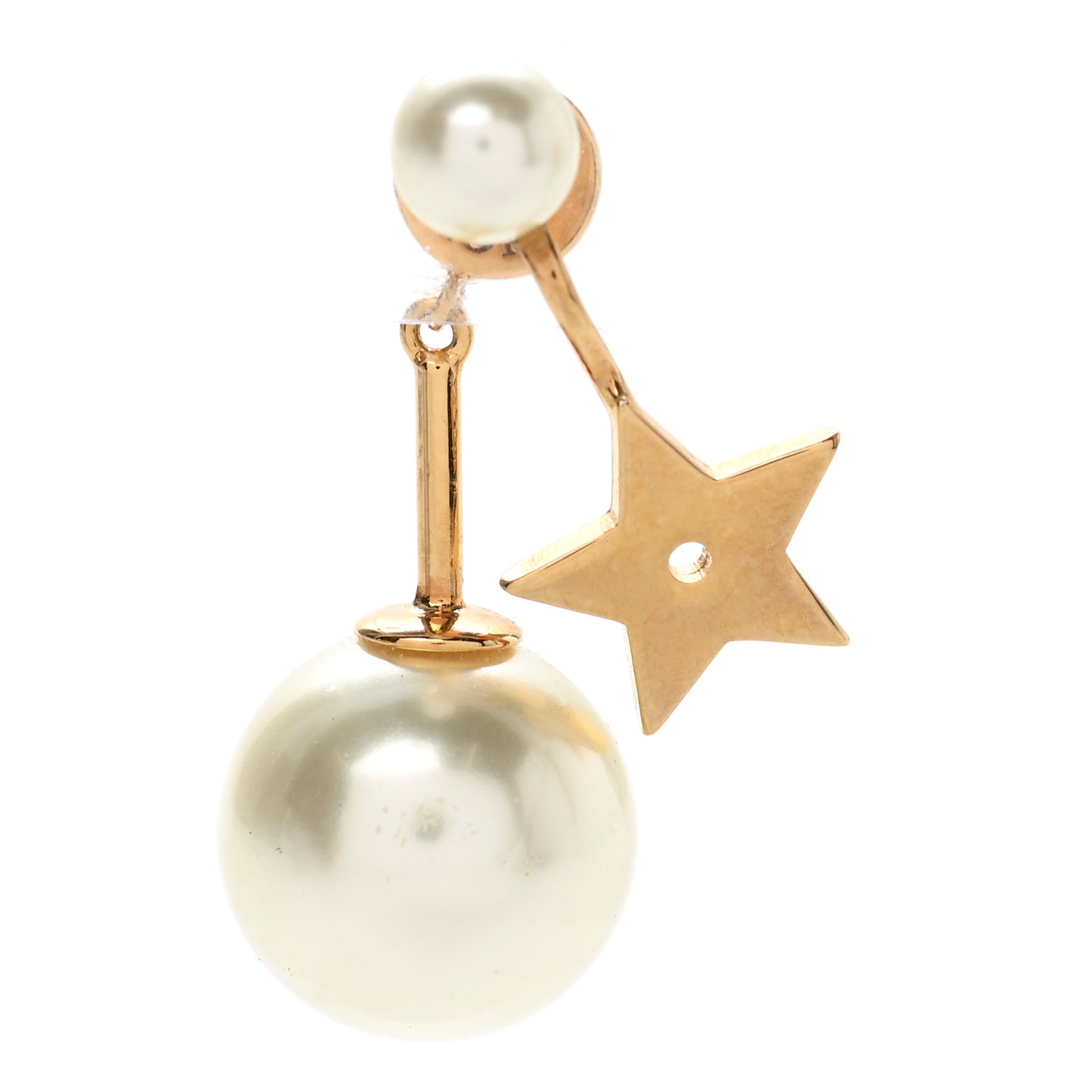 Pearl Strass My ABCDior Tribale Star Earring Aged Gold