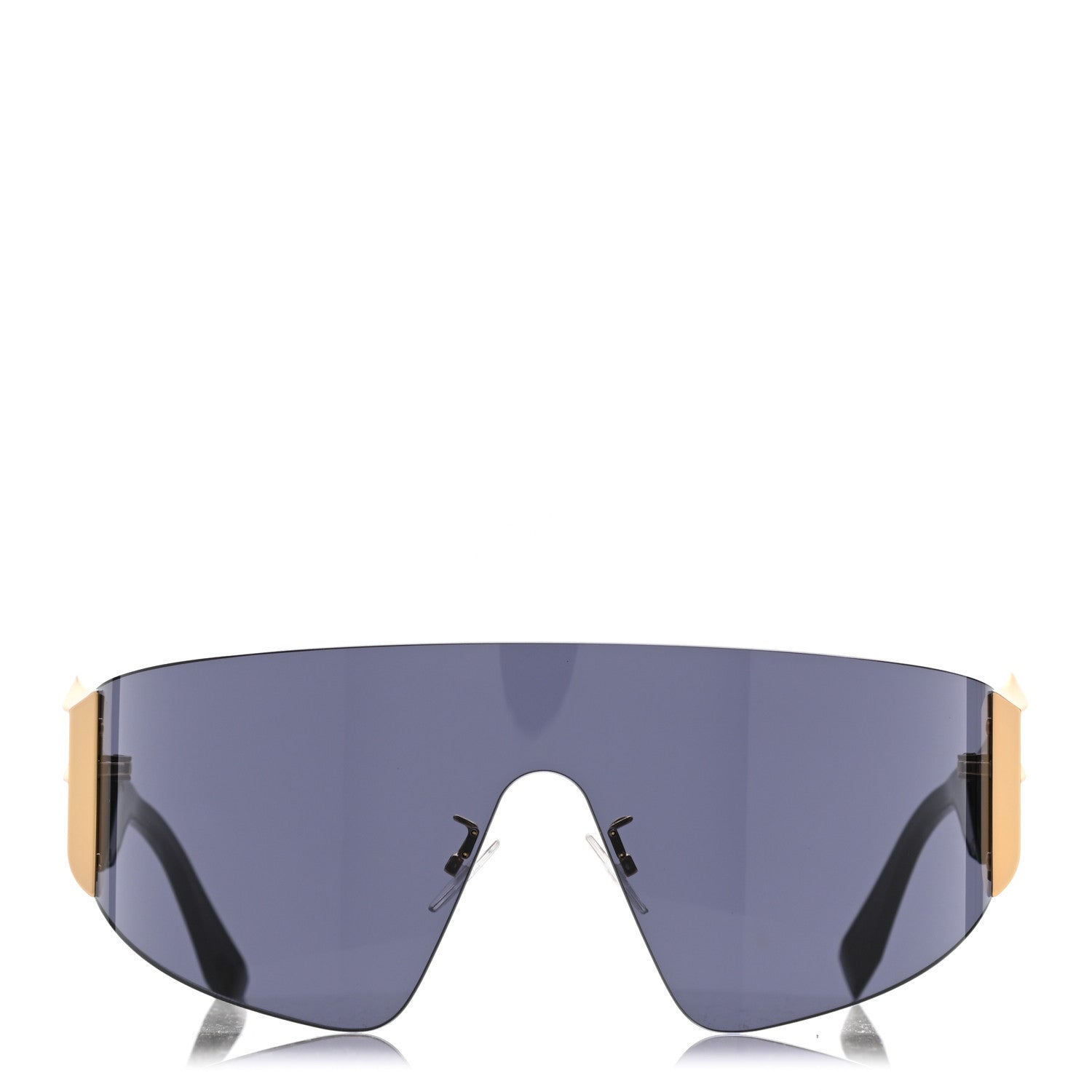Fendi Mirrored FFreedom Shield Sunglasses FF 0382/S Black 2 of 8