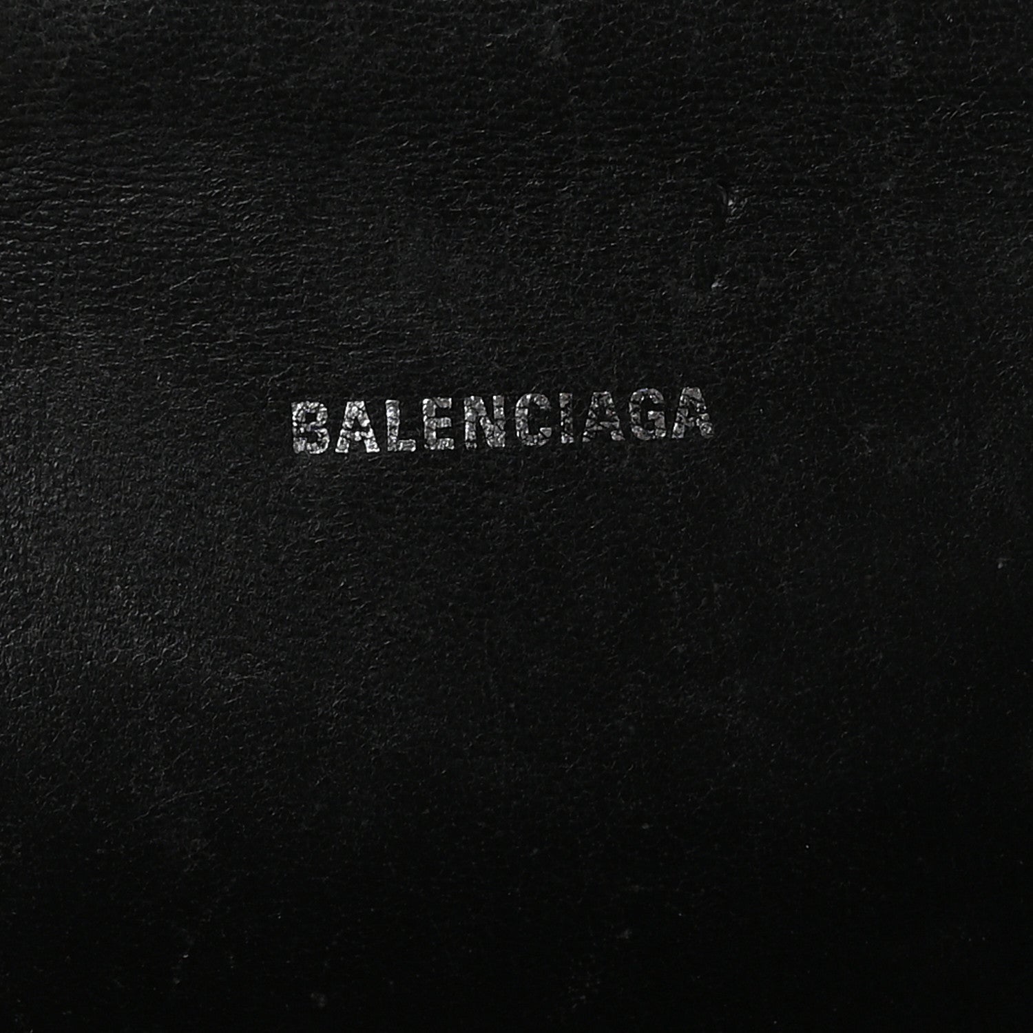 Balenciaga Box Calfskin Graffiti Logo Hourglass Top Handle Bag XS Black Silver 6 of 11