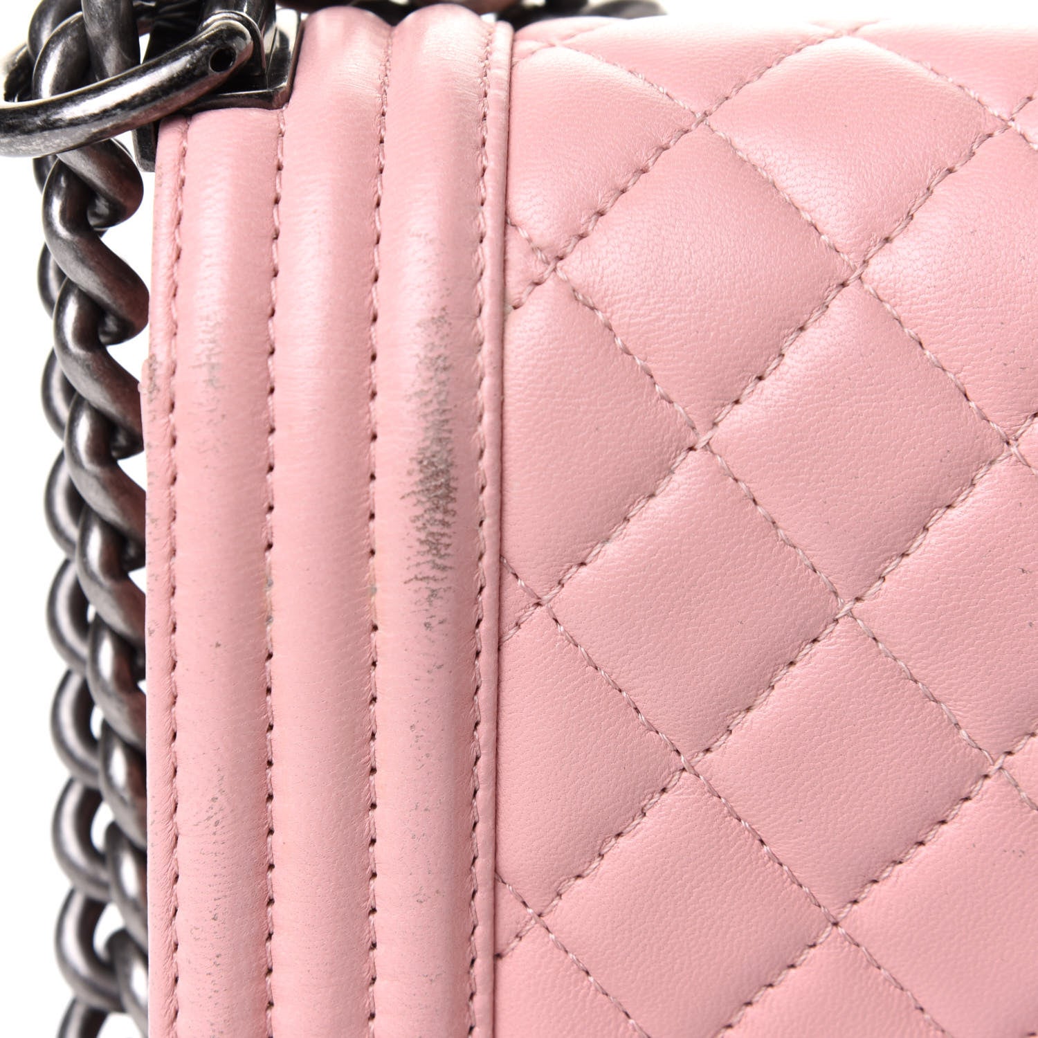 Chanel Lambskin Quilted Small Boy Flap Light Pink 11 of 11