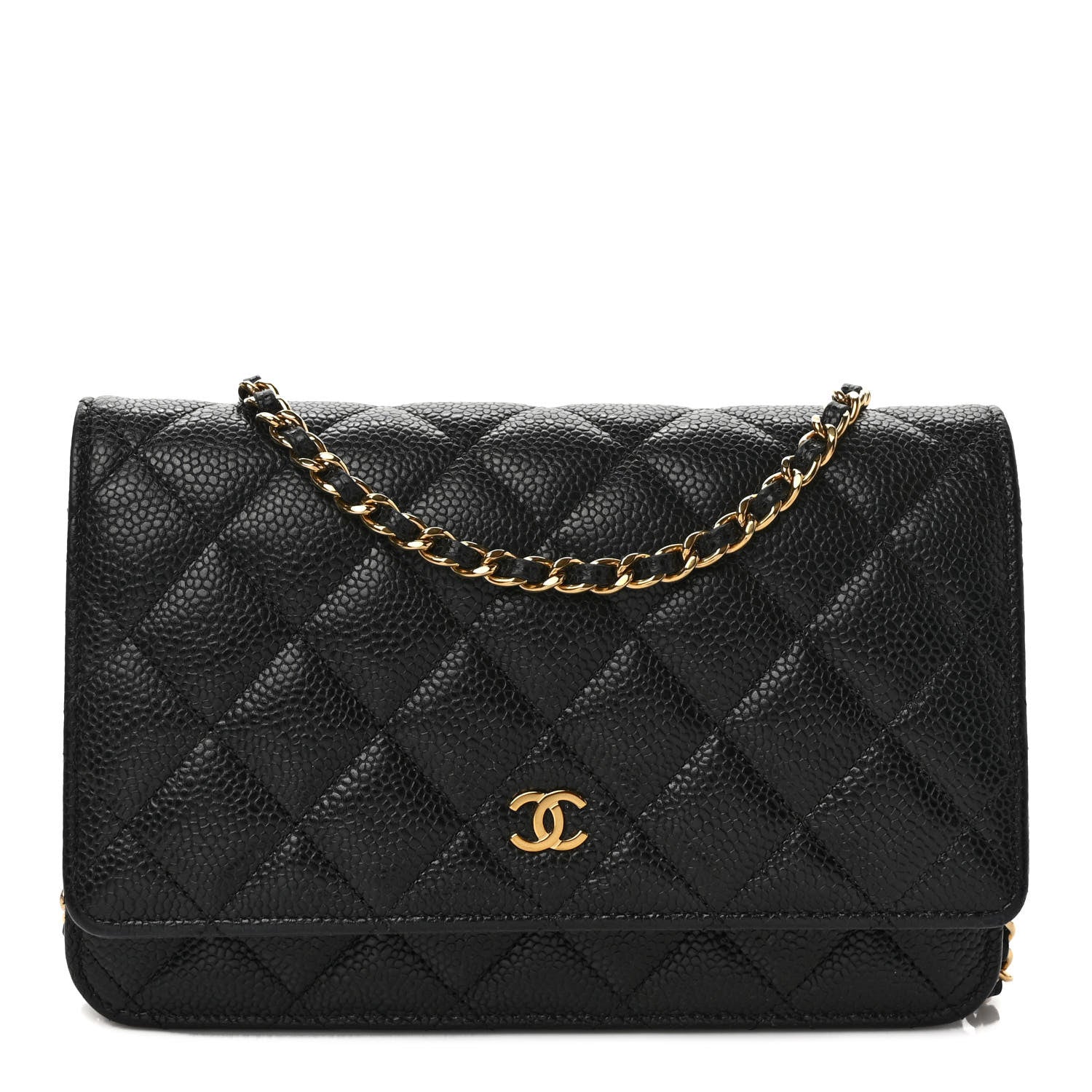 Chanel Caviar Quilted Wallet on Chain WOC Black 1 of 9