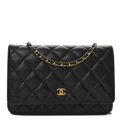 Chanel Caviar Quilted Wallet on Chain WOC Black 1 of 9