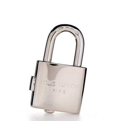 Louis Vuitton 18K White Gold Safran Be Well Lion Padlock Keys Charm Bracelet 8 of 10