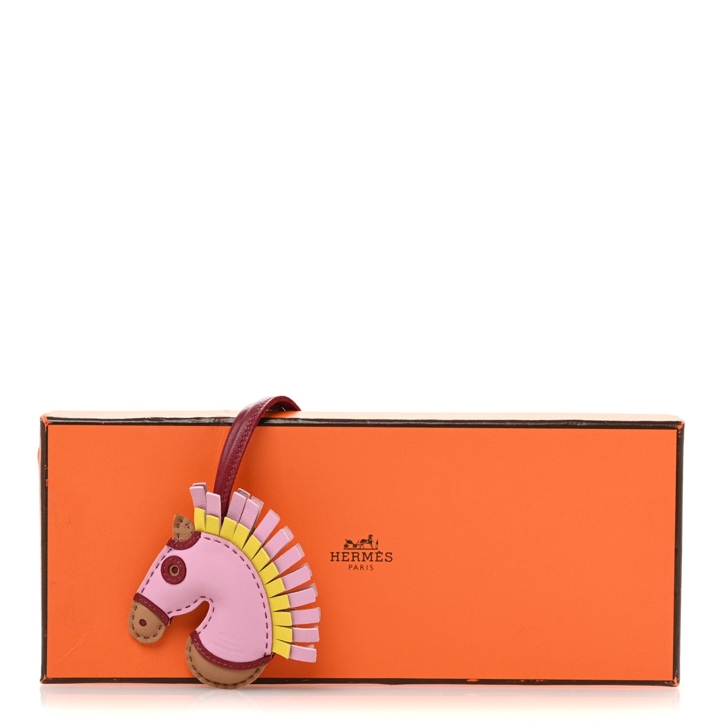 Hermes Milo Lambskin Geegee Savannah Bag Charm Mauve Sylvestre Chai Rouge Grenat Lime 5 of 5