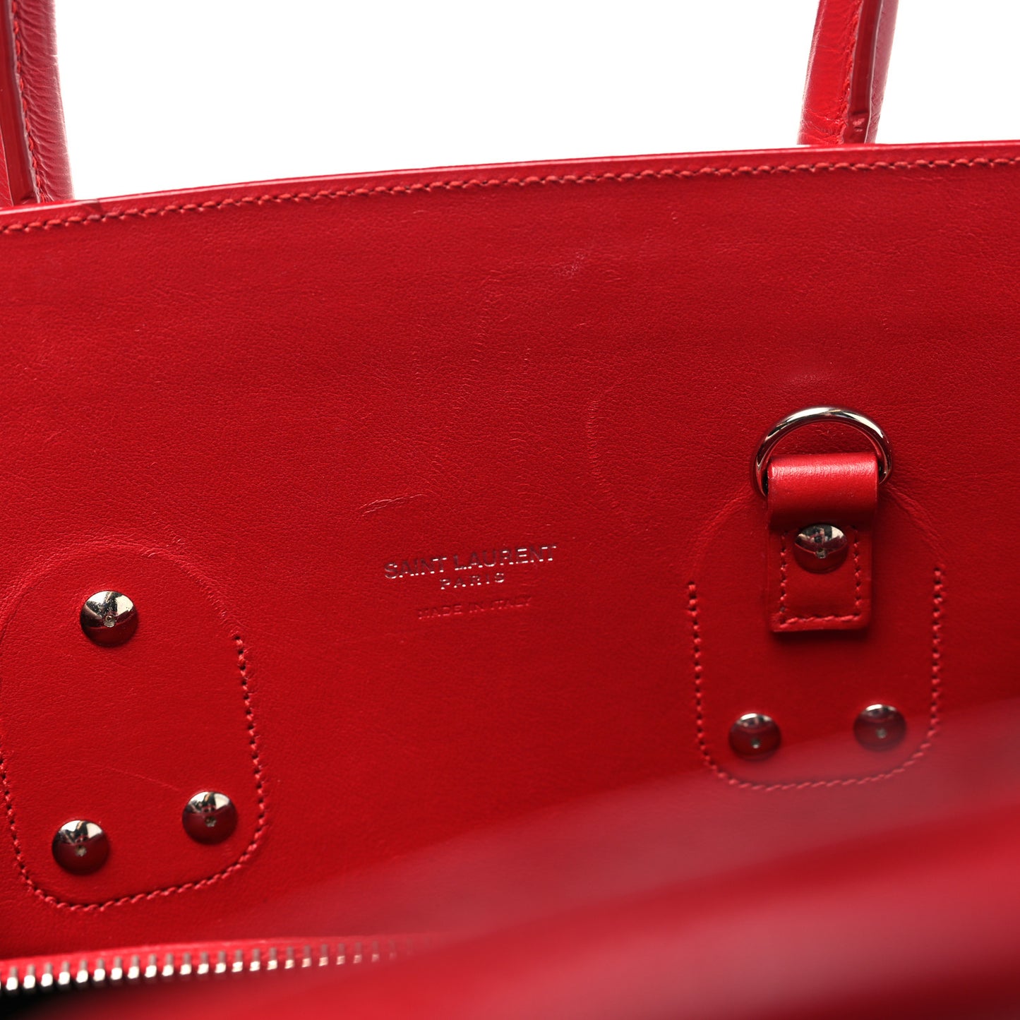 Calfskin Crocodile Embossed Small Sac De Jour Eros Red