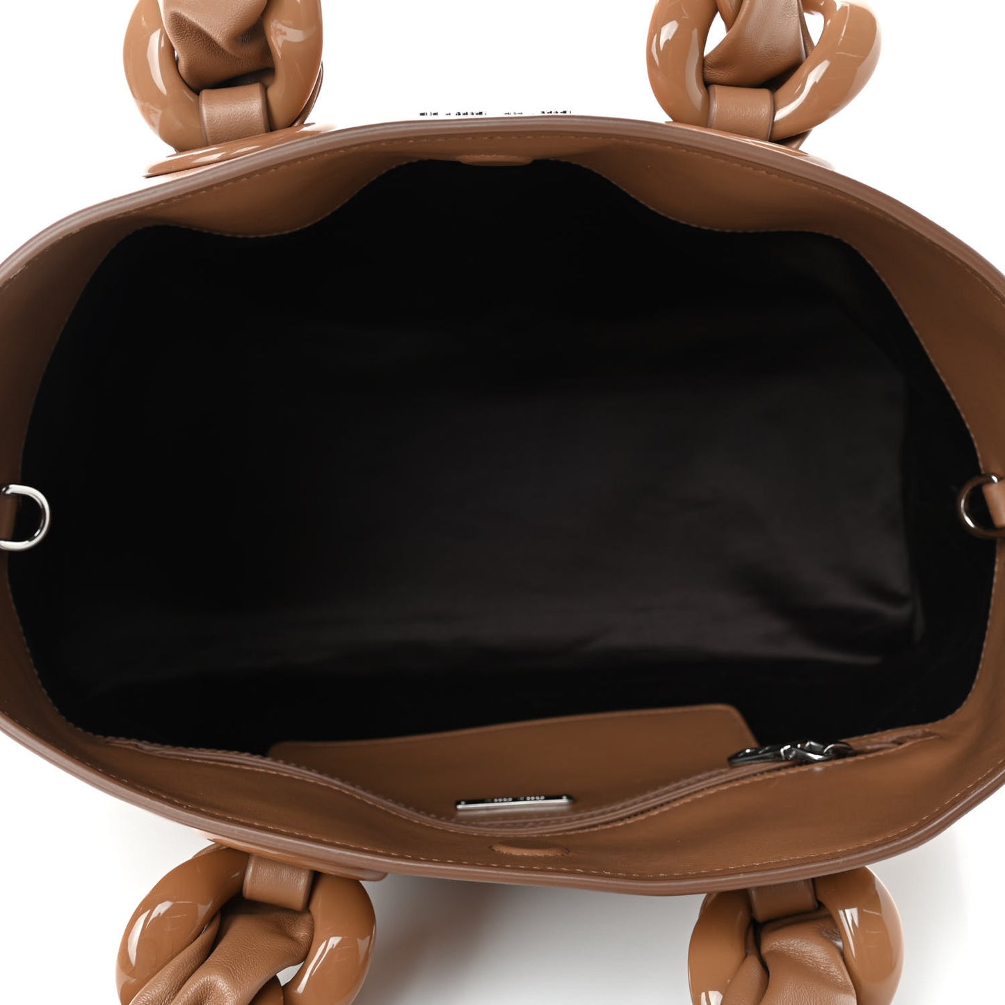 Soft Calf Chain Tote Caramel