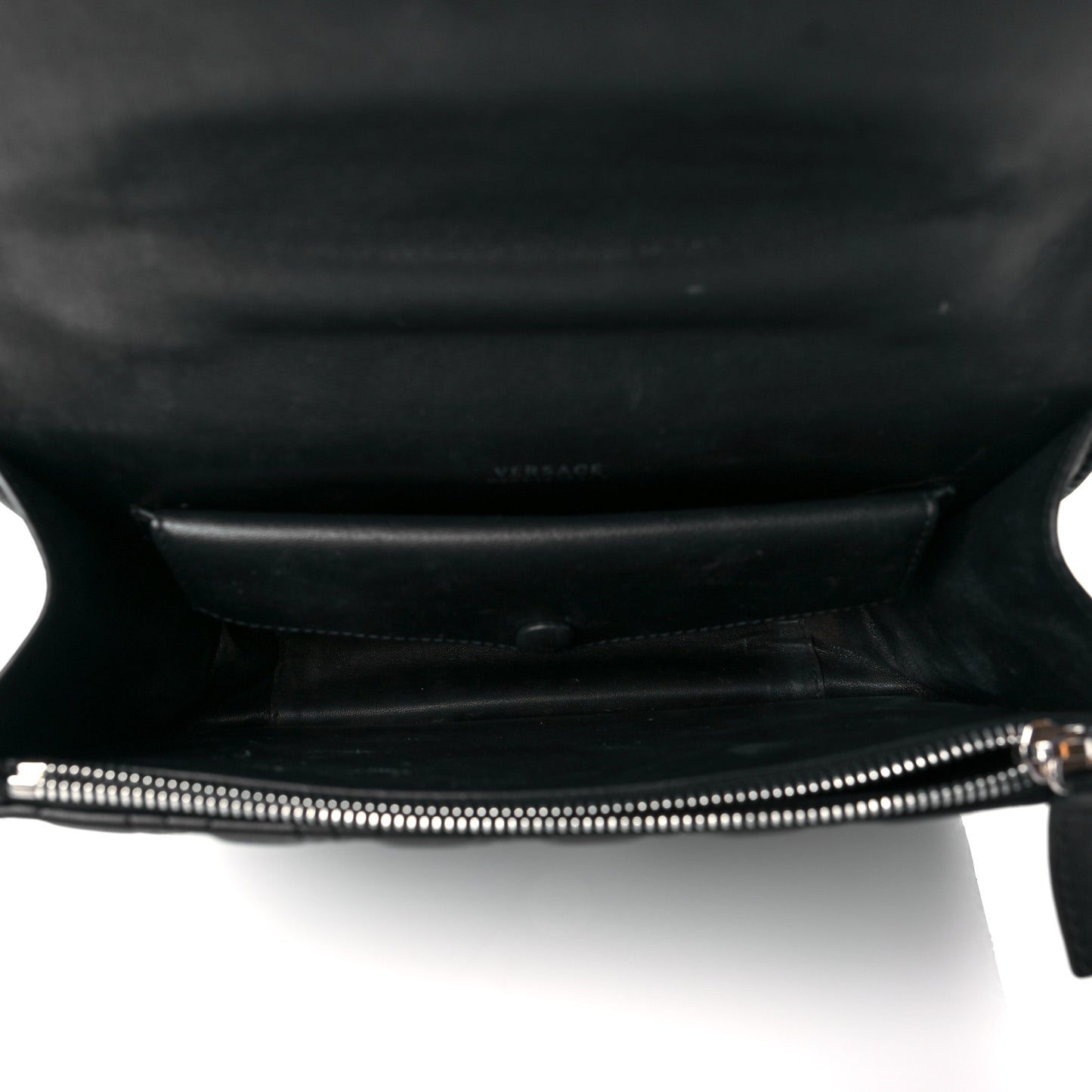 Nappa Quilted Virtus Top Handle Shoulder Bag Grey