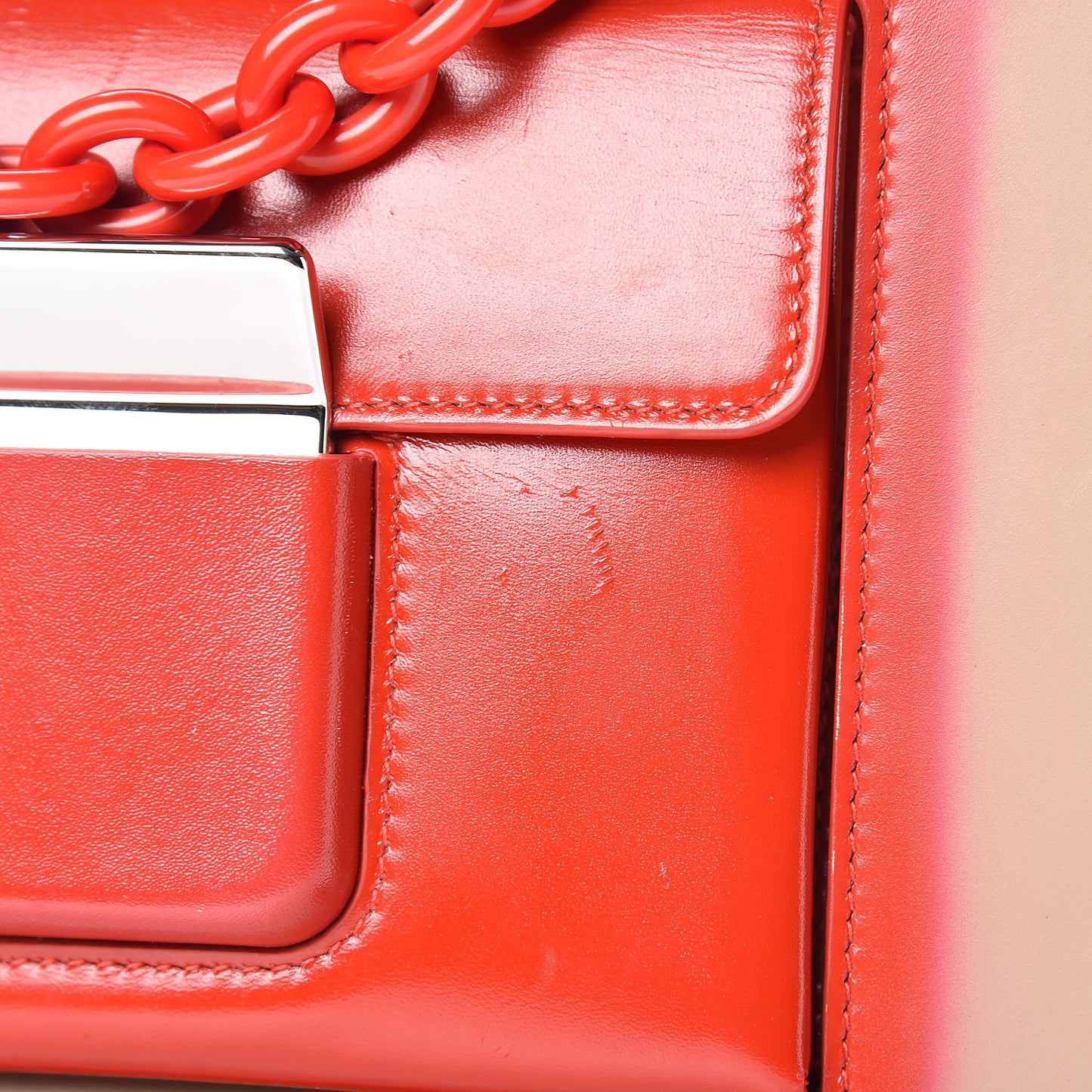 Calfskin Bal58 Shoulder Bag Red