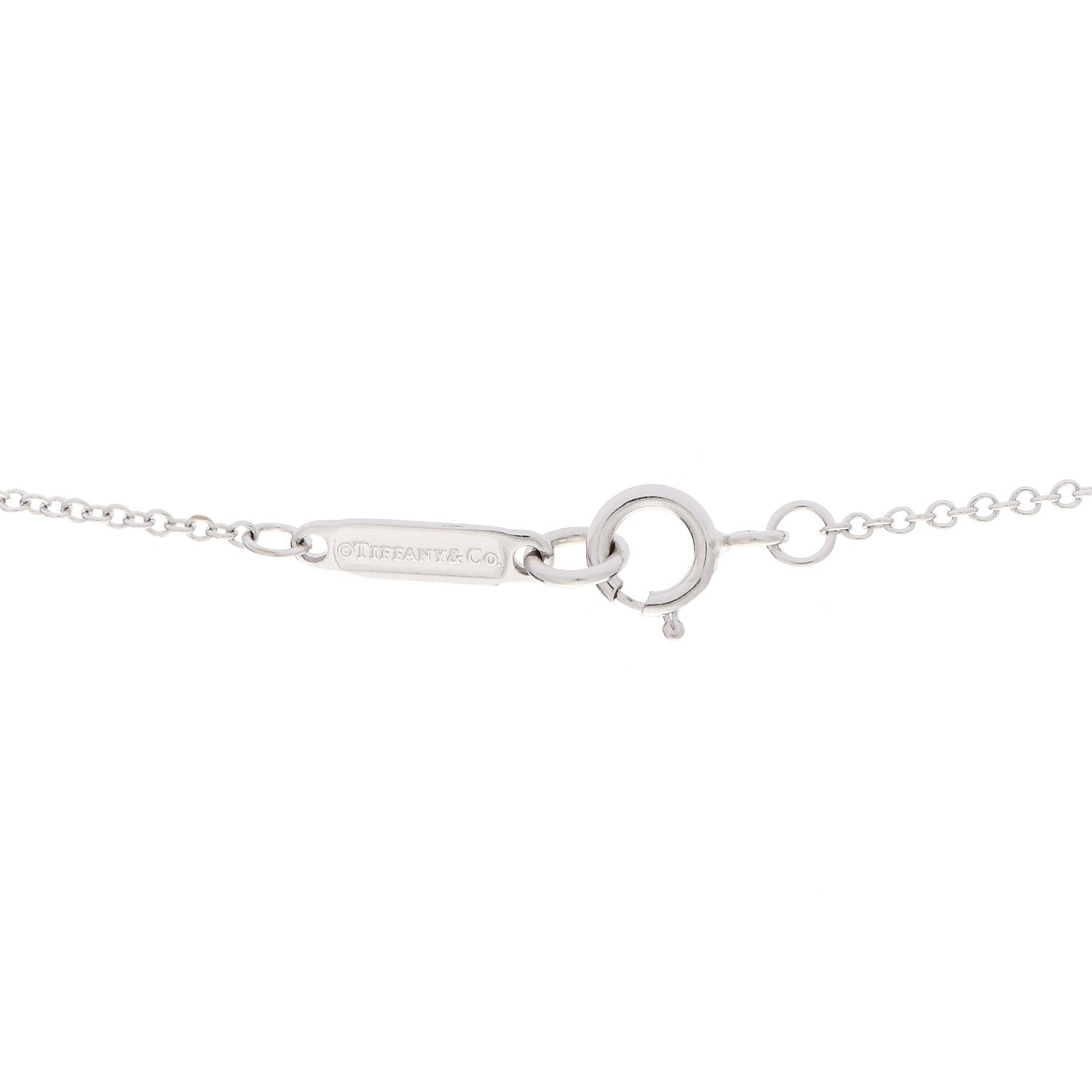 Tiffany 18K White Gold Diamond Small Atlas Open Pave Pendant Necklace 5 of 6