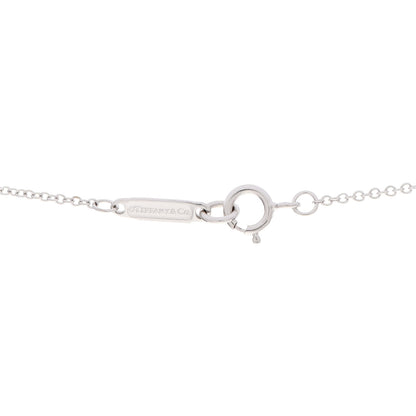 Tiffany 18K White Gold Diamond Small Atlas Open Pave Pendant Necklace 5 of 6