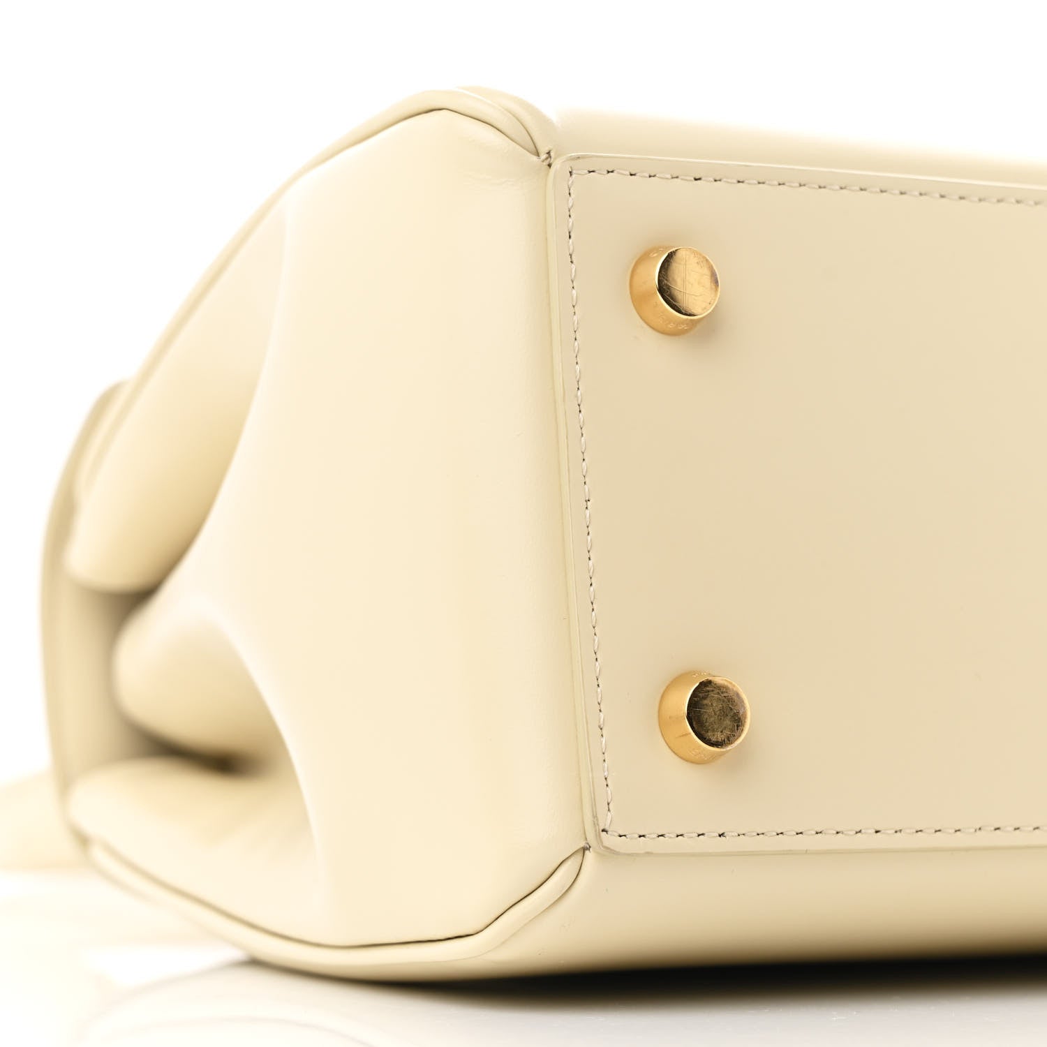Celine Satinated Calfskin Small 16 Top Handle Bag Limestone 11 of 13