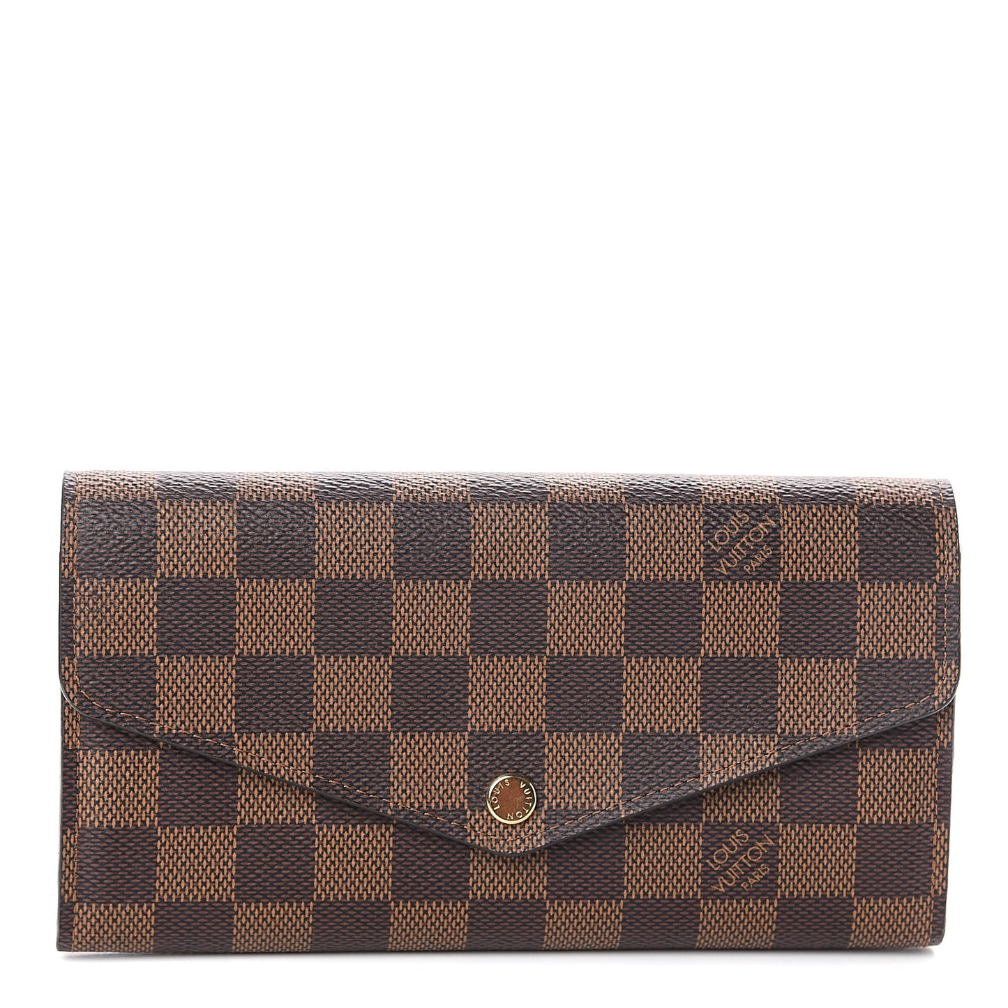Damier Ebene Sarah Wallet NM Rose Ballerine