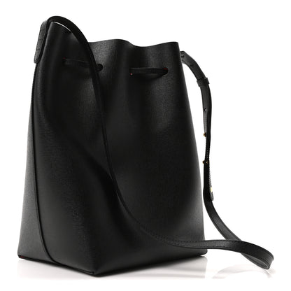 Mansur Gavriel Saffiano Bucket Bag Black Flamma 4 of 11