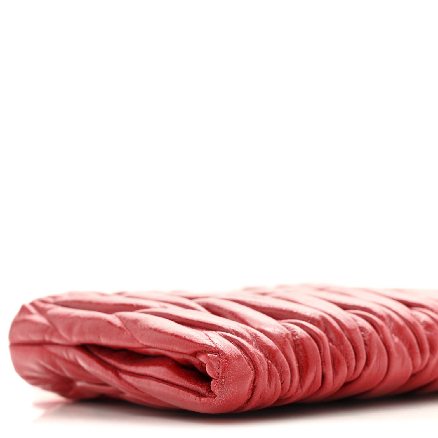 Miu Miu Nappa Matelasse Crossbody Clutch Rubino 8 of 11