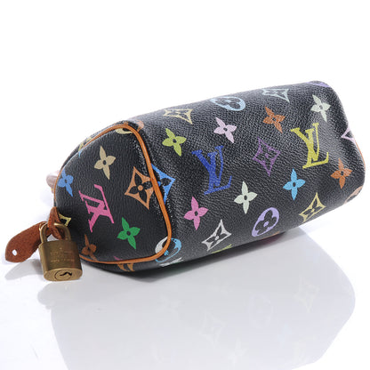 Louis Vuitton Monogram Multicolor Mini Sac HL Speedy Black 4 of 7