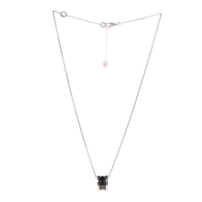 Bulgari Sterling Silver Ceramic Save The Children Pendant Necklace 3 of 7