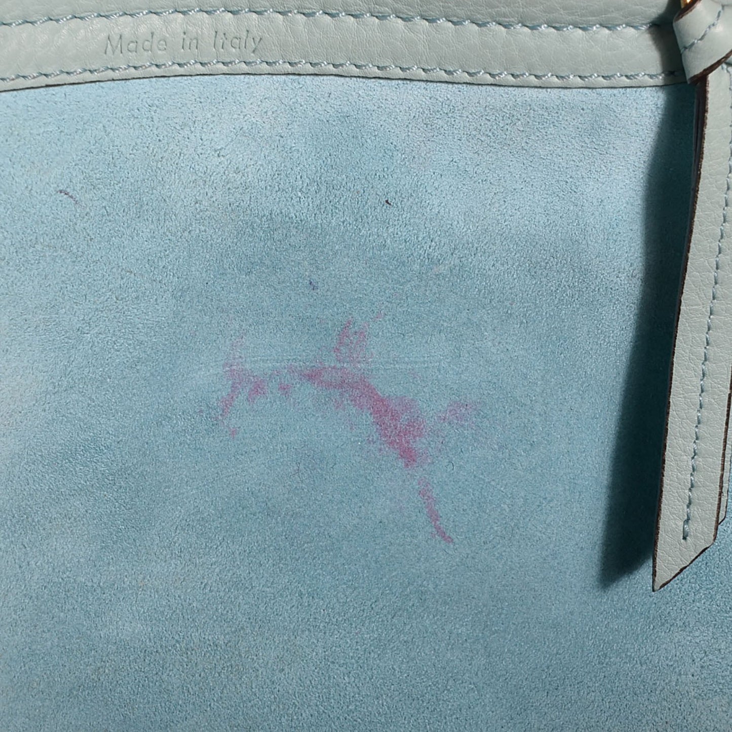 Supple Calfskin Medium Phantom Luggage Glacier
