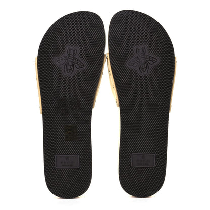 Gucci Calfskin Interlocking G Mens Slide Sandals 10 Burro 5 of 11
