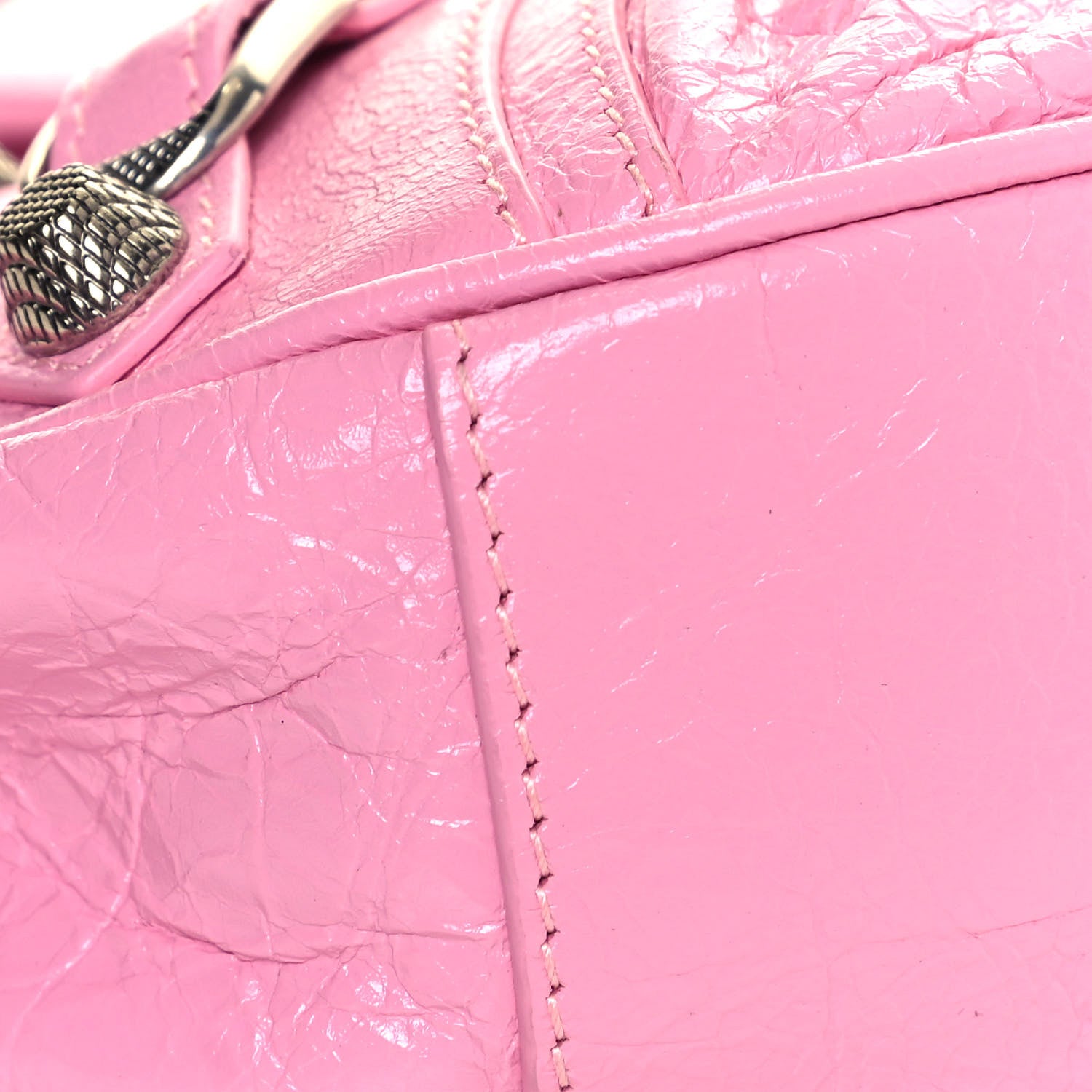 Balenciaga Agneau Arena Le Cagole Shoulder Bag XS Candy Pink 8 of 9
