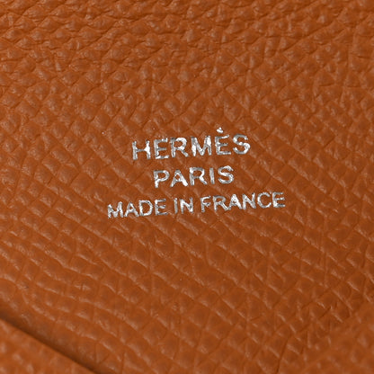 Hermes Epsom Calvi Card Case Gold 6 of 8
