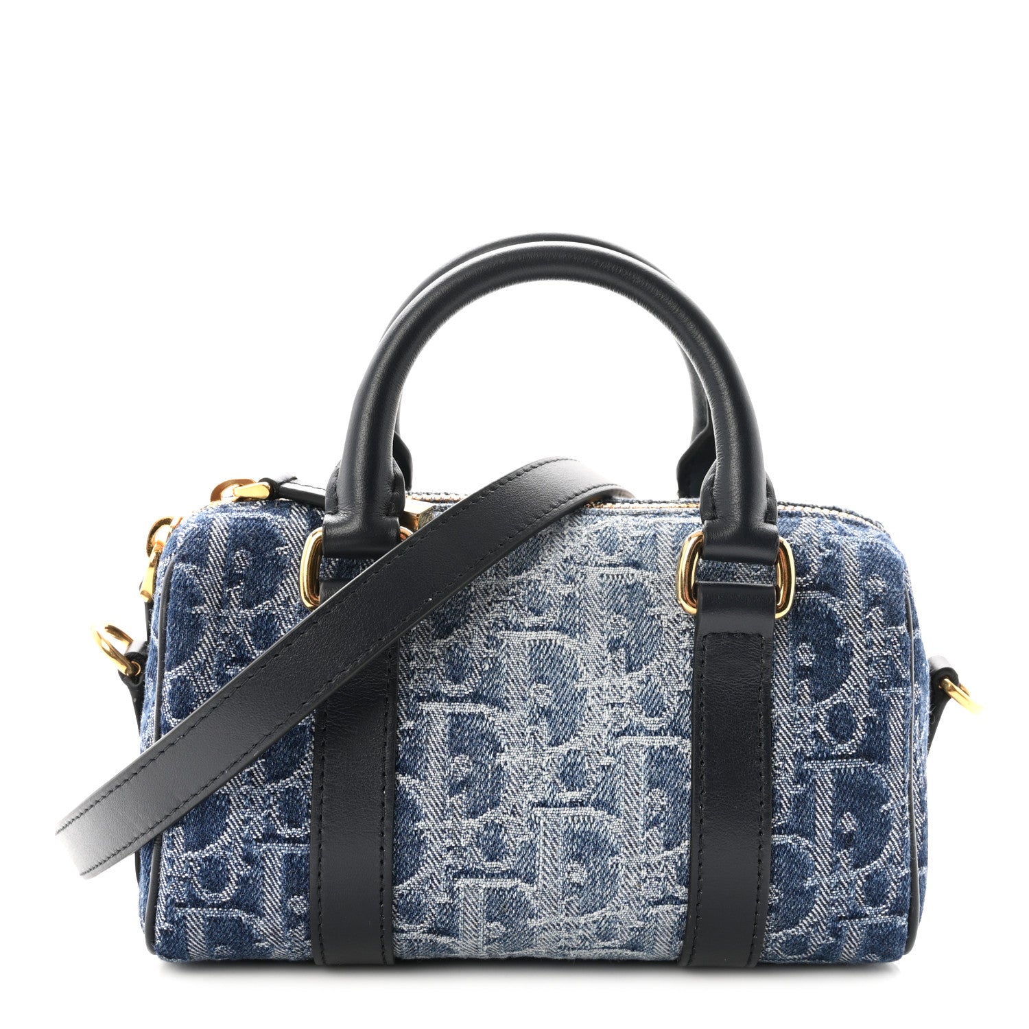 Christian Dior Denim Oblique Nano Groove 17 Bag Blue 1 of 9