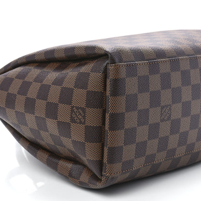 Louis Vuitton Damier Ebene Odeon Tote MM Black 8 of 9