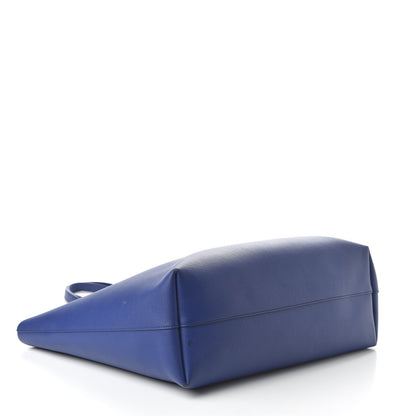 Saint Laurent Calfskin Large Shopping Tote Flash Blue 4 of 12