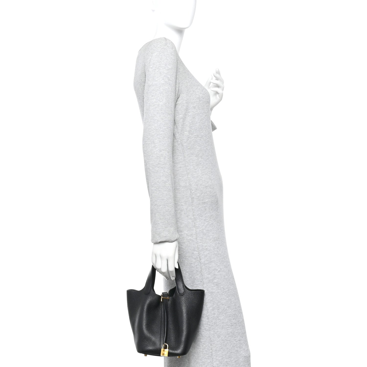 Hermes Taurillon Clemence Picotin Lock 18 PM Black 2 of 11