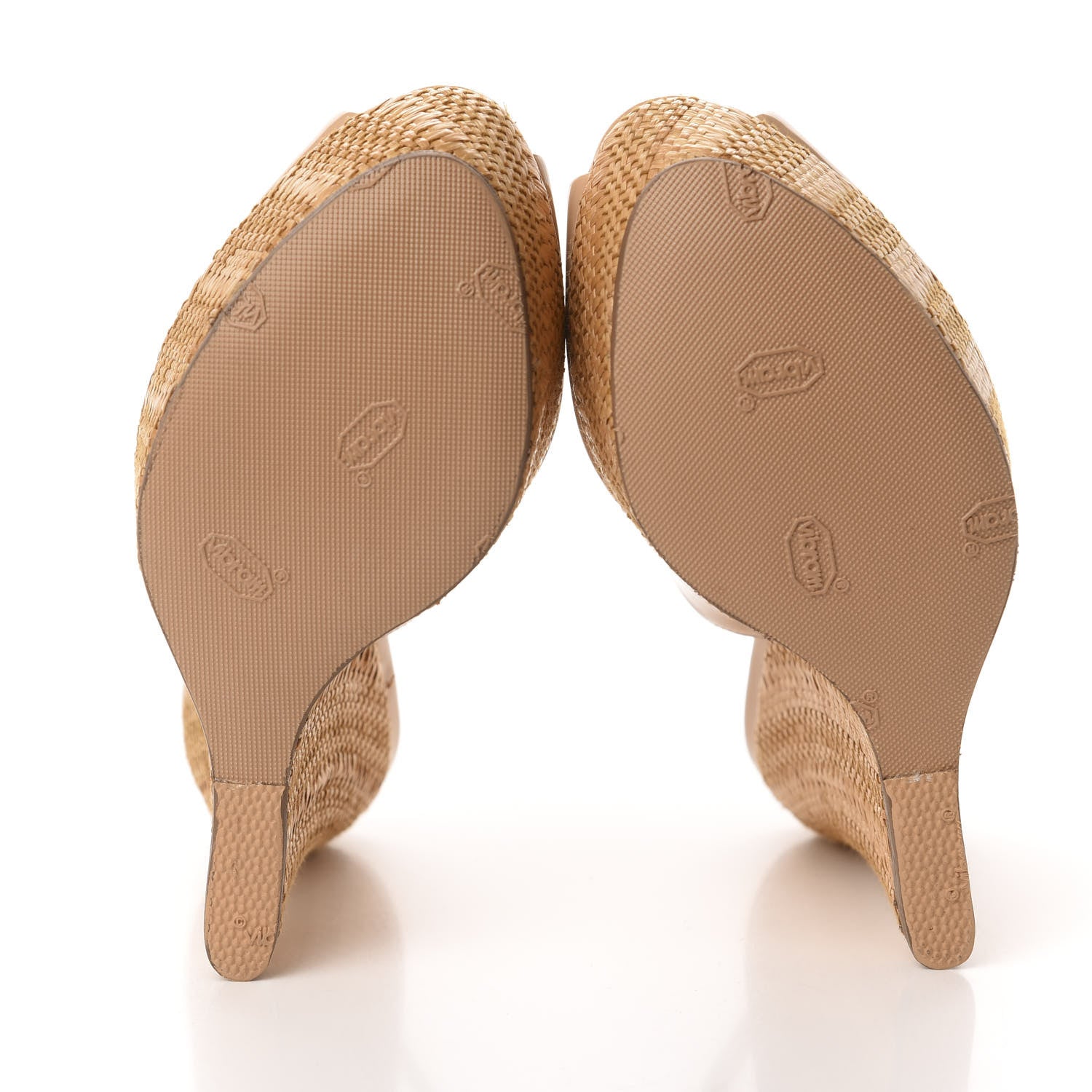 Gucci Patent Peep Toe Slingback Wedges 35 Beige 6 of 10